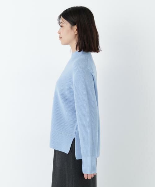 human woman / ヒューマンウーマン ニット・セーター | ◆ウールハイネック片畦プルオーバー | 詳細4