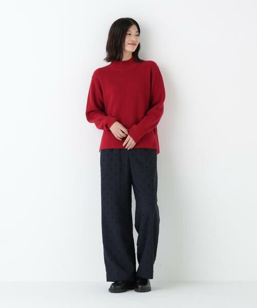 human woman / ヒューマンウーマン ニット・セーター | ◆ウールハイネック片畦プルオーバー | 詳細11