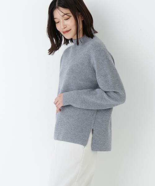 human woman / ヒューマンウーマン ニット・セーター | ◆ウールハイネック片畦プルオーバー | 詳細23