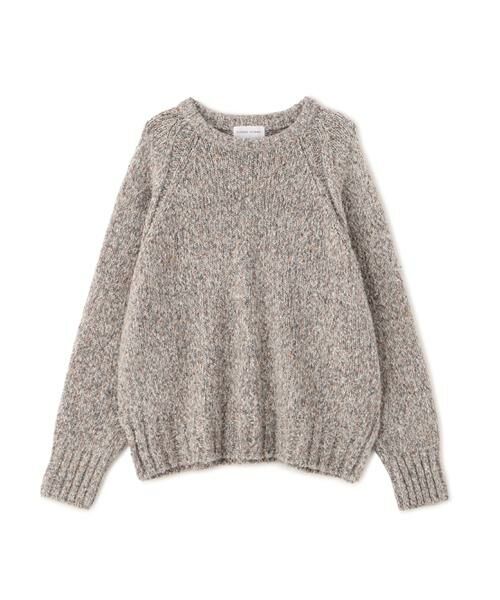 human woman / ヒューマンウーマン ニット・セーター | ◆ＭＩＸヤーンクルーネックラグランプルオーバー | 詳細1