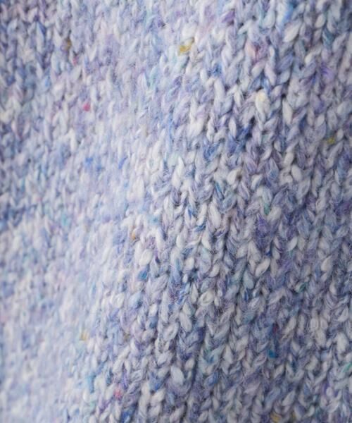 human woman / ヒューマンウーマン ニット・セーター | ◆ＭＩＸヤーンクルーネックラグランプルオーバー | 詳細16