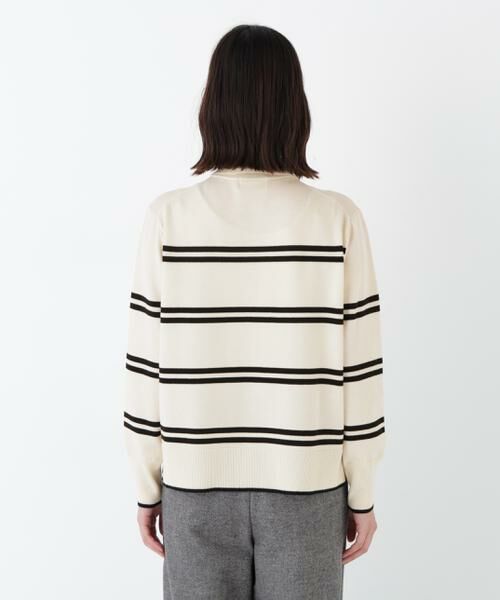 human woman / ヒューマンウーマン ニット・セーター | ◆ハイゲージプレーティング天竺衿付きニット | 詳細5