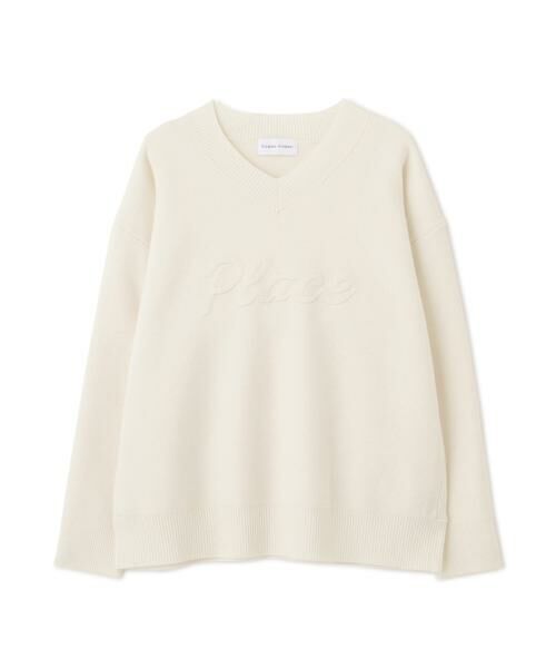 human woman / ヒューマンウーマン ニット・セーター | ◆レタードジャガードＶネックニット | 詳細8