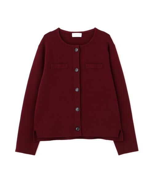 human woman / ヒューマンウーマン アウター | ◆ハイゲージミラノリブクルーネックジャケット | 詳細10