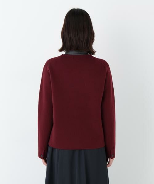 human woman / ヒューマンウーマン アウター | ◆ハイゲージミラノリブクルーネックジャケット | 詳細13