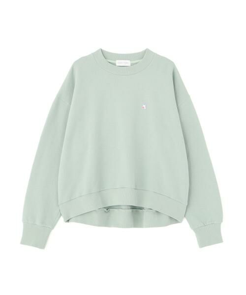 human woman / ヒューマンウーマン カットソー | ◆モチーフワッペン裏起毛スウェット | 詳細6