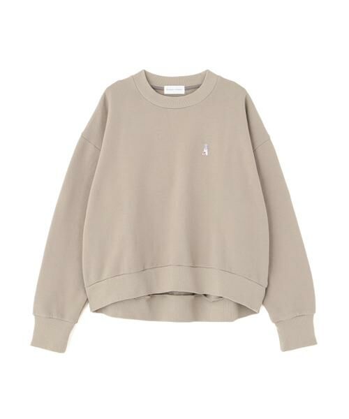 human woman / ヒューマンウーマン カットソー | ◆モチーフワッペン裏起毛スウェット | 詳細12