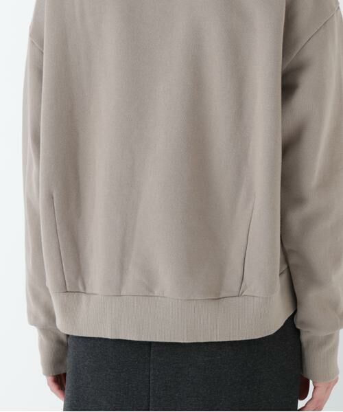 human woman / ヒューマンウーマン カットソー | ◆モチーフワッペン裏起毛スウェット | 詳細21