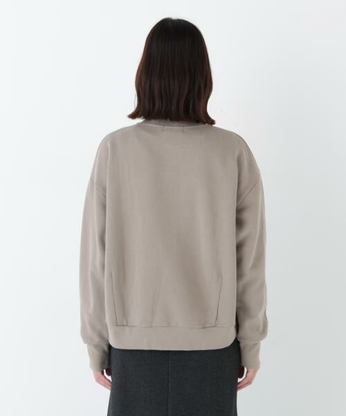 human woman / ヒューマンウーマン カットソー | ◆モチーフワッペン裏起毛スウェット | 詳細17