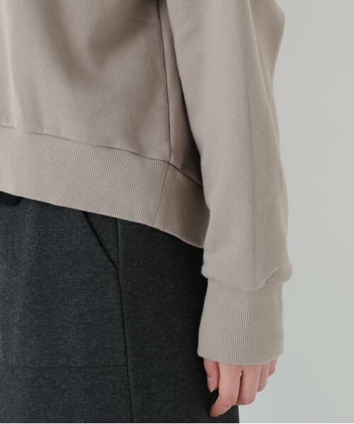 human woman / ヒューマンウーマン カットソー | ◆モチーフワッペン裏起毛スウェット | 詳細20