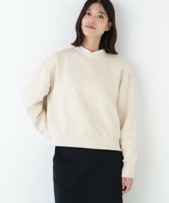 human woman / ヒューマンウーマン カットソー | ◆モチーフワッペンカスタマイズ裏起毛スウェット