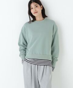 human woman / ヒューマンウーマン カットソー | ◆モチーフワッペンカスタマイズ裏起毛スウェット