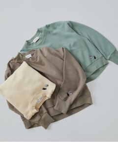 human woman / ヒューマンウーマン カットソー | ◆モチーフワッペンカスタマイズ裏起毛スウェット