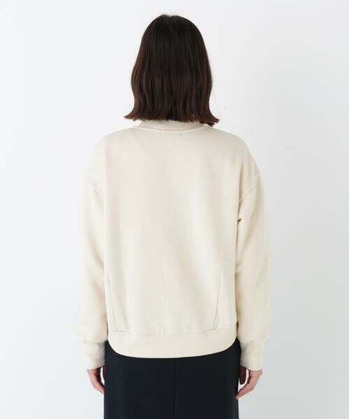 human woman / ヒューマンウーマン カットソー | ◆モチーフワッペンカスタマイズ裏起毛スウェット | 詳細5