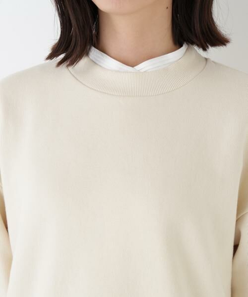 human woman / ヒューマンウーマン カットソー | ◆モチーフワッペンカスタマイズ裏起毛スウェット | 詳細6