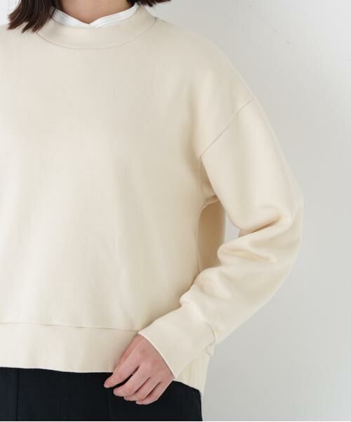 human woman / ヒューマンウーマン カットソー | ◆モチーフワッペンカスタマイズ裏起毛スウェット | 詳細7