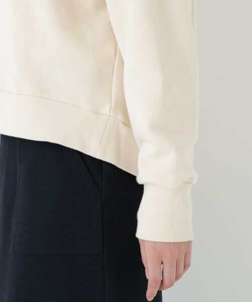 human woman / ヒューマンウーマン カットソー | ◆モチーフワッペンカスタマイズ裏起毛スウェット | 詳細8