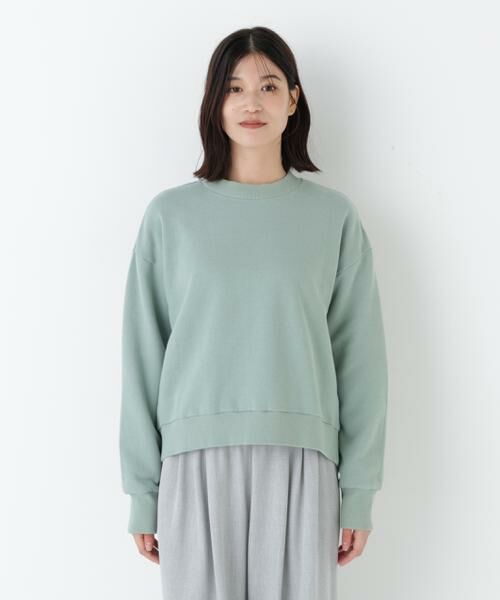 human woman / ヒューマンウーマン カットソー | ◆モチーフワッペンカスタマイズ裏起毛スウェット | 詳細15