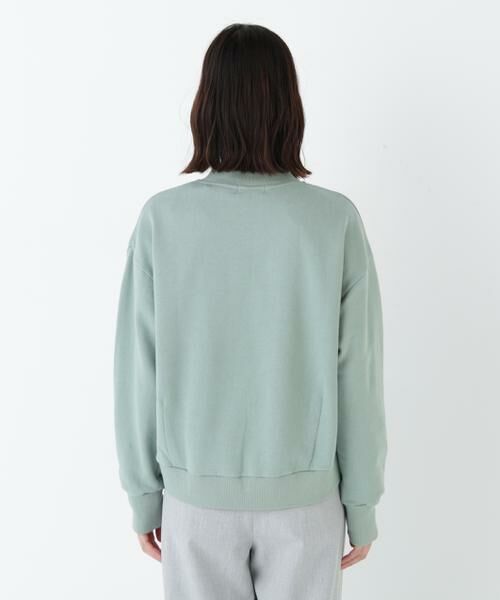 human woman / ヒューマンウーマン カットソー | ◆モチーフワッペンカスタマイズ裏起毛スウェット | 詳細16