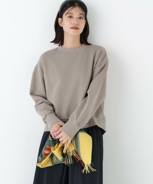 human woman / ヒューマンウーマン カットソー | ◆モチーフワッペンカスタマイズ裏起毛スウェット | 詳細19