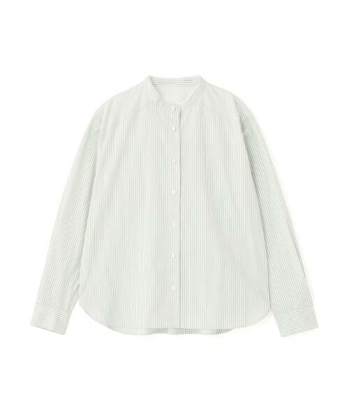 human woman / ヒューマンウーマン シャツ・ブラウス | ◆ドビーストライプレースカラーブラウス | 詳細7