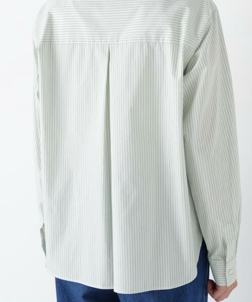 human woman / ヒューマンウーマン シャツ・ブラウス | ◆ドビーストライプレースカラーブラウス | 詳細18