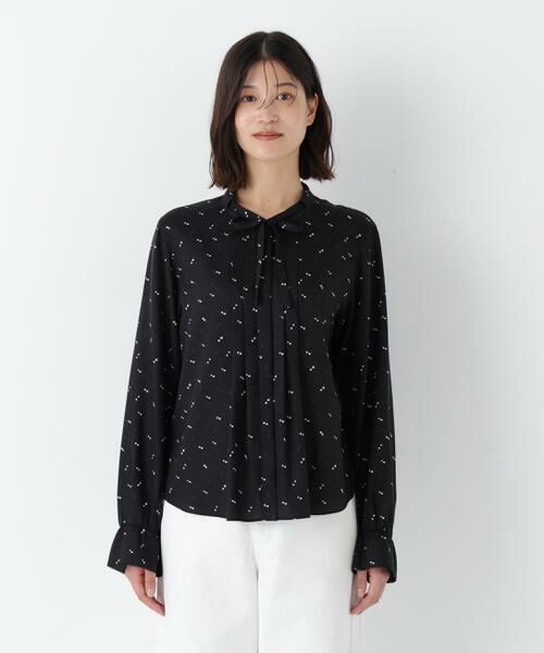 human woman / ヒューマンウーマン シャツ・ブラウス | ◆テンセルビエラタイブラウス | 詳細4