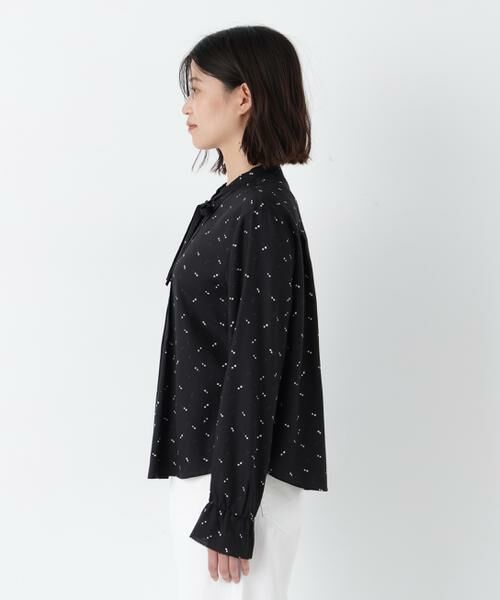 human woman / ヒューマンウーマン シャツ・ブラウス | ◆テンセルビエラタイブラウス | 詳細5
