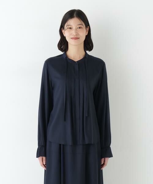 human woman / ヒューマンウーマン シャツ・ブラウス | ◆テンセルビエラタイブラウス | 詳細15