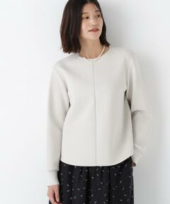 human woman / ヒューマンウーマン シャツ・ブラウス | ◆ダンボールクルーネックプルオーバー