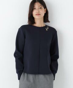 human woman / ヒューマンウーマン シャツ・ブラウス | ◆ダンボールクルーネックプルオーバー