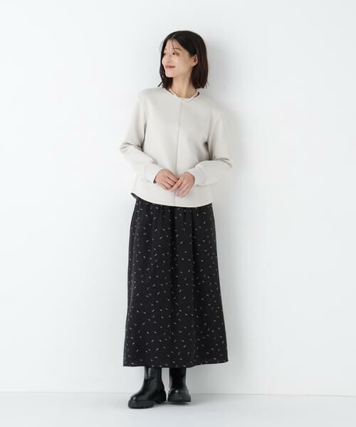 human woman / ヒューマンウーマン シャツ・ブラウス | ◆ダンボールクルーネックプルオーバー | 詳細2