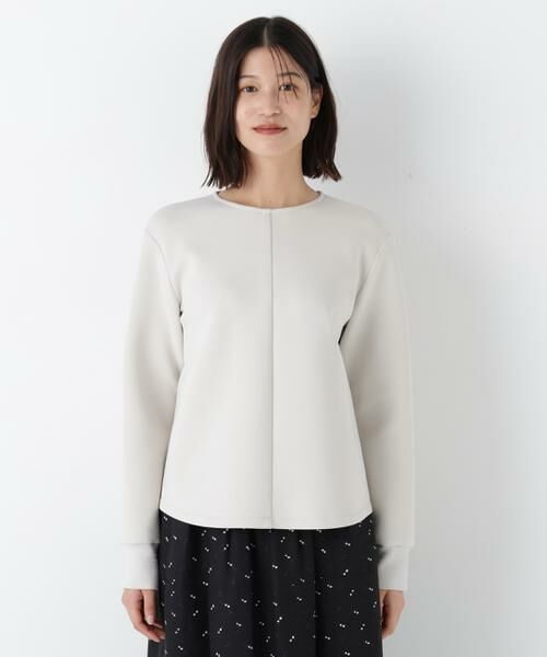 human woman / ヒューマンウーマン シャツ・ブラウス | ◆ダンボールクルーネックプルオーバー | 詳細4