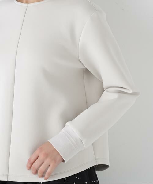 human woman / ヒューマンウーマン シャツ・ブラウス | ◆ダンボールクルーネックプルオーバー | 詳細8