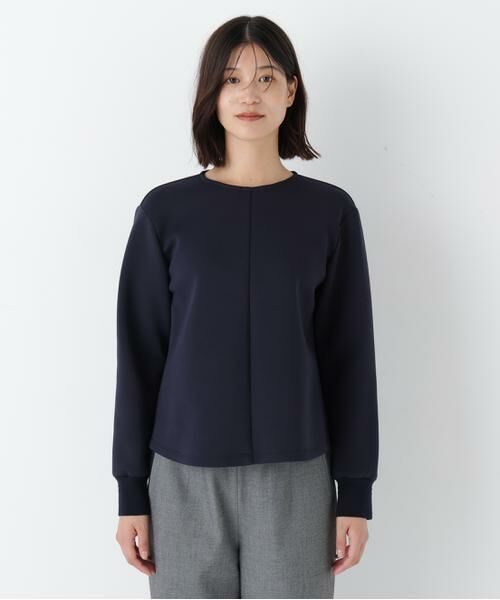 human woman / ヒューマンウーマン シャツ・ブラウス | ◆ダンボールクルーネックプルオーバー | 詳細17