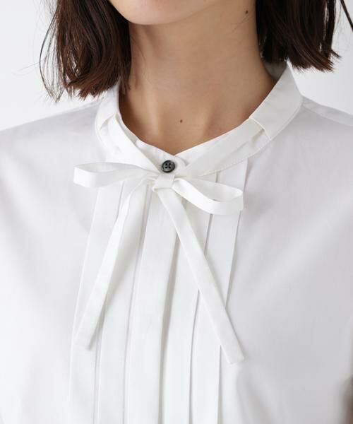 human woman / ヒューマンウーマン シャツ・ブラウス | ◆リヨセルブロードタイブラウス | 詳細8
