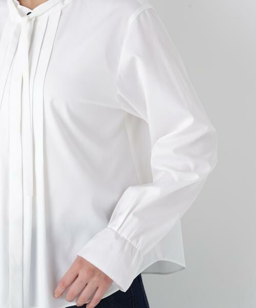 human woman / ヒューマンウーマン シャツ・ブラウス | ◆リヨセルブロードタイブラウス | 詳細9