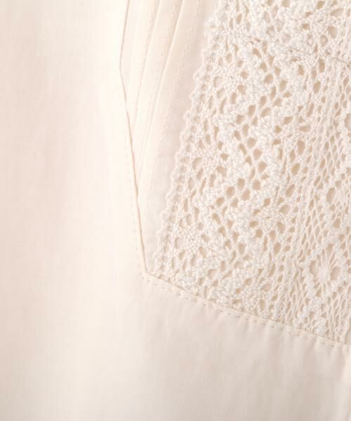 human woman / ヒューマンウーマン シャツ・ブラウス | レースドッキングハンドカラーブラウス | 詳細16