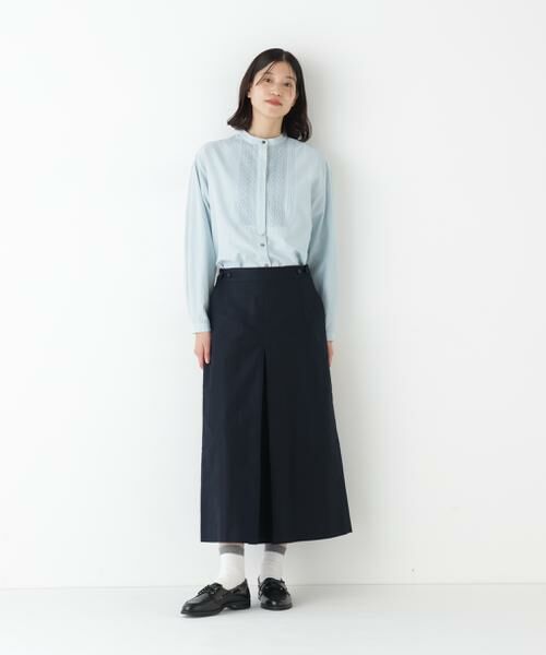 human woman / ヒューマンウーマン シャツ・ブラウス | レースドッキングハンドカラーブラウス | 詳細18