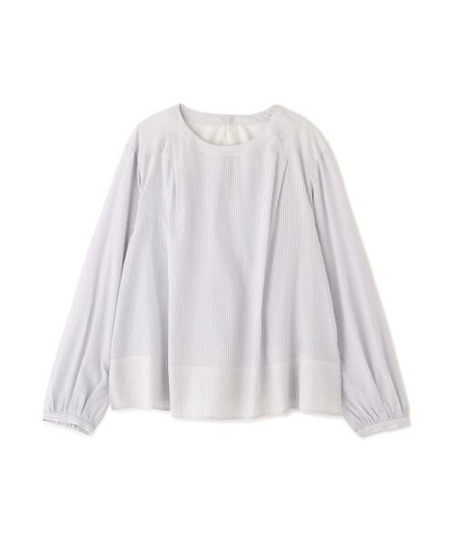 human woman / ヒューマンウーマン シャツ・ブラウス | ◆ストライプボリュームＢＬ | 詳細1