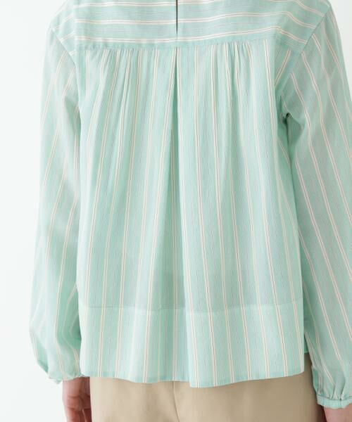 human woman / ヒューマンウーマン シャツ・ブラウス | ◆ストライプボリュームＢＬ | 詳細15