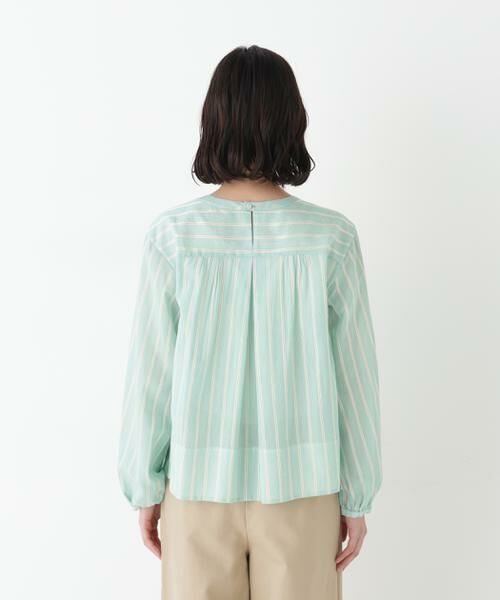 human woman / ヒューマンウーマン シャツ・ブラウス | ◆ストライプボリュームＢＬ | 詳細10