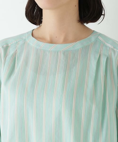 human woman / ヒューマンウーマン シャツ・ブラウス | ◆ストライプボリュームＢＬ | 詳細11