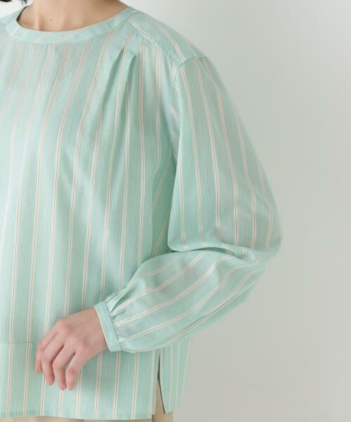 human woman / ヒューマンウーマン シャツ・ブラウス | ◆ストライプボリュームＢＬ | 詳細12