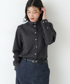 human woman / ヒューマンウーマン シャツ・ブラウス | ◆ドット柄ベーシックシャツ