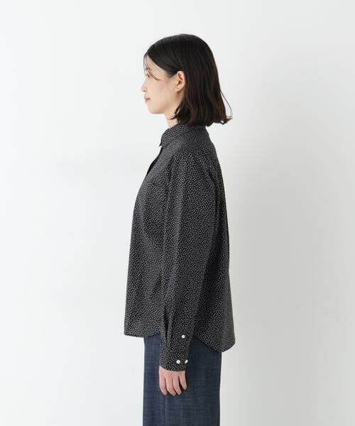 human woman / ヒューマンウーマン シャツ・ブラウス | ◆ドット柄ベーシックシャツ | 詳細4