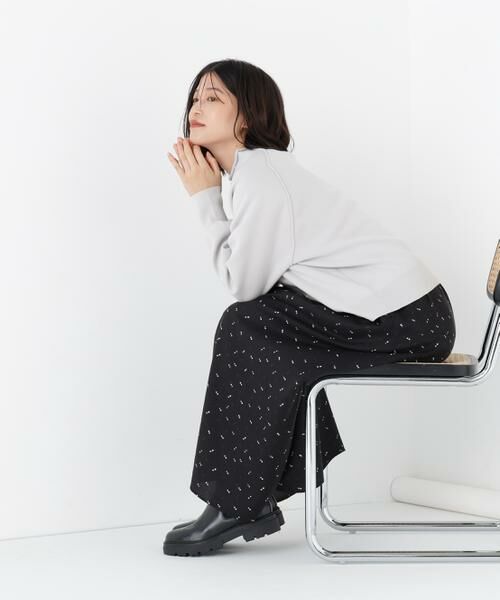 human woman / ヒューマンウーマン スカート | ◆変形ドットタックギャザーＳＫ | 詳細12