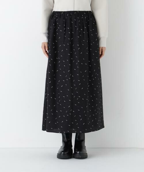 human woman / ヒューマンウーマン スカート | ◆変形ドットタックギャザーＳＫ | 詳細6