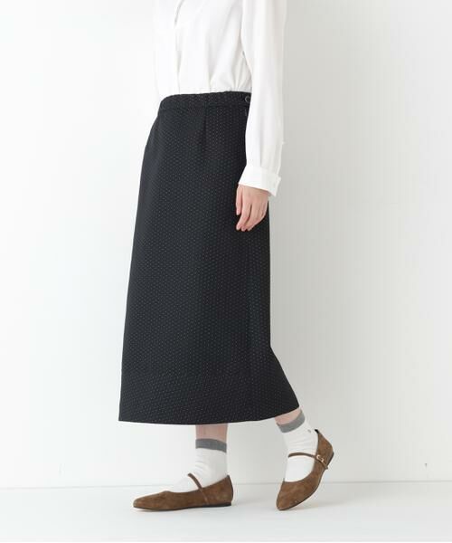 human woman / ヒューマンウーマン スカート | ◆フラワードットＪＱＳＫ（ブラック3）