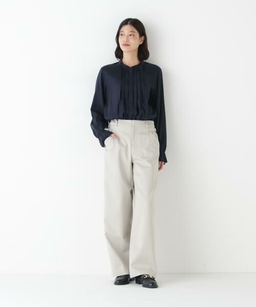 human woman / ヒューマンウーマン パンツ | ◆OGダブルクロスセミワイドパンツ | 詳細3